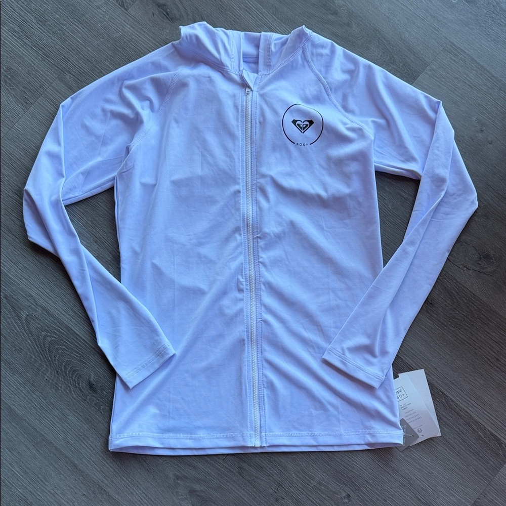 Roxy Lilac SPF 50+ zip up hoodie Apparel NWT!